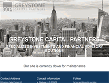 Tablet Screenshot of greystone-capital.com
